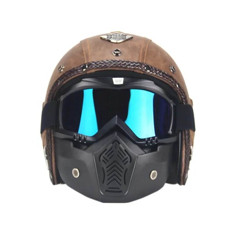 Motorcycle Helmet  Open Face Vintage Pilot LS2  