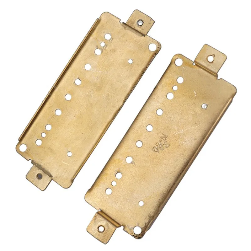 2Pcs of  Brass Pickup Baseplate Humbucker Baseplate for 8 String Electric Guitar Pole Spacing 67mm and 73mm for choose