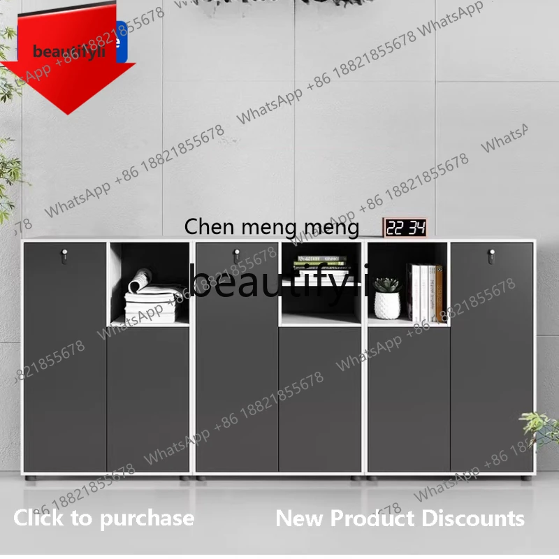 cn8617 ss File Cabinet Office Storage Organizer Tea Cabinet Simple Modern Desk Companion Cabinet