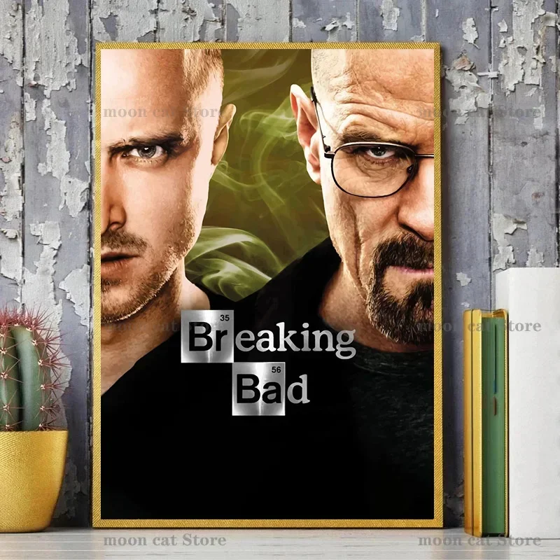 قماش اللوحة كسر سيئة الكلاسيكية الجريمة التلفزيون اللعب المشارك هايزنبرغ يطبع صور فنية للجدران ديكور غرفة المنزل الحديث #3