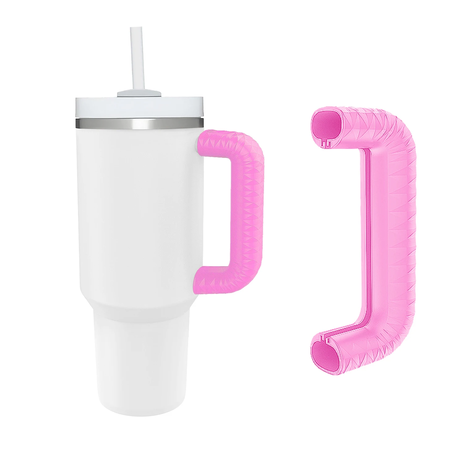 Handle Protector Cover for Stanley Cup 40oz Accessory Anti-Skidding Water Bottle Handle Silicone Sleeve for Stanley H2.0 Tumbler