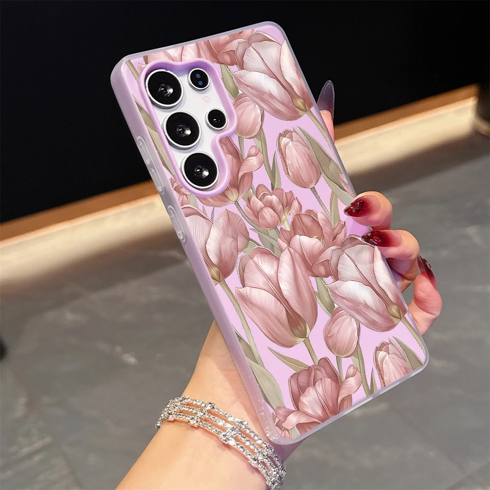 für Xiaomi Redmi Note 14 13 12 11 10 Pro Plus 4G 5G Redmi 14C 13C 15C Vintage Tulpenblumen INS Handyhülle Silikon TPU Cover – Detail 9