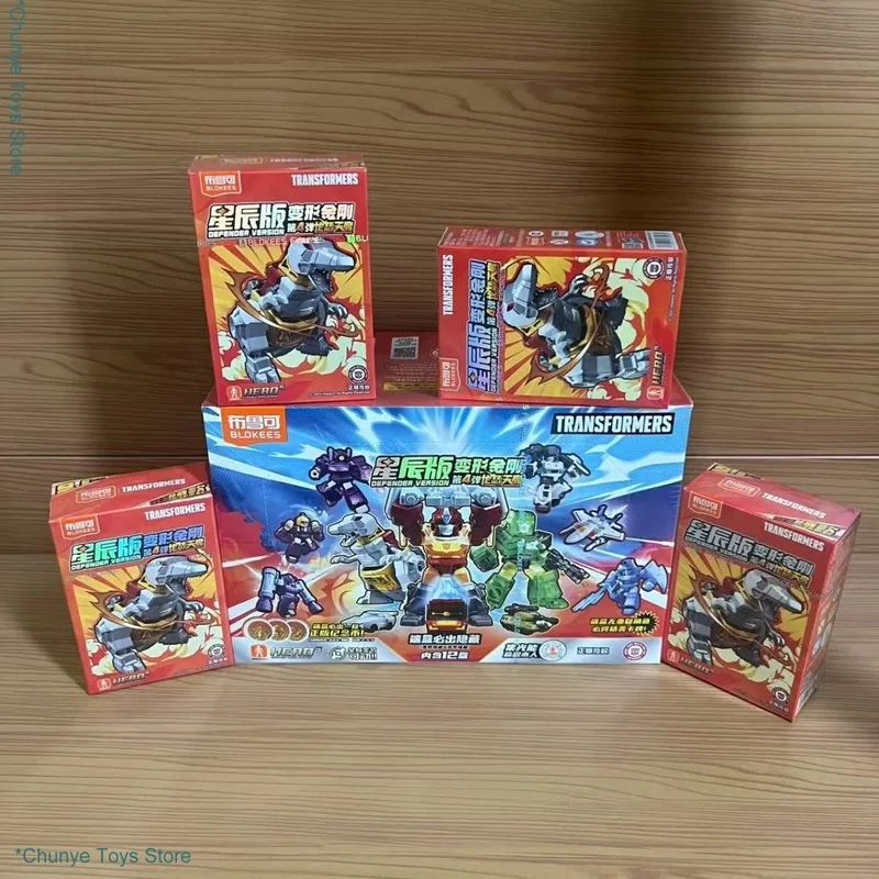 

Новые Blokees Transformers Defender Version Wave 4, Grimlock Rodimus Prime, детская сборная модель, экшн-фигурка, загадочная коробка, подарок