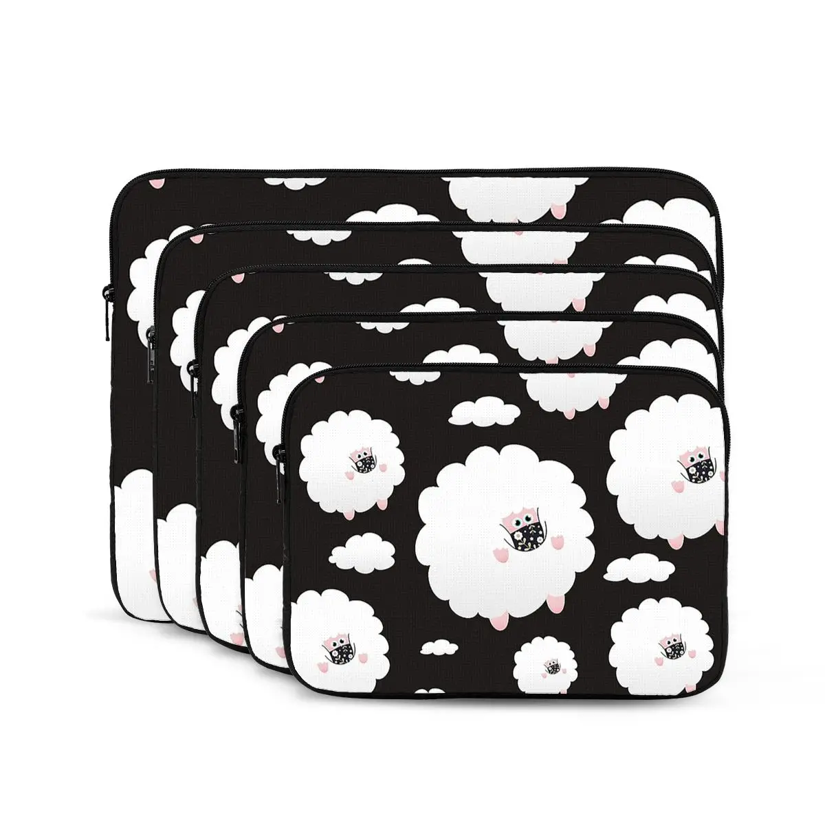 

Masked Sheep In The Sky Black Notebook Laptop Bag Case Pouch Notebook Sleeve Cover Bag Tablet Shockproof Case Bag