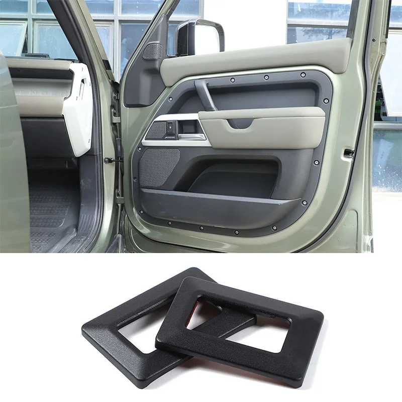 For 20-23 Land Rover Defender 90 Door Door Lock Button Anti-accidental Touch Frame ABS Material Accessories