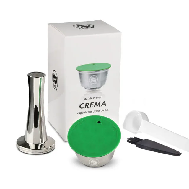 iCafilas For Dolce Gusto Crema Coffee Filters Reusable Refillable Coffee Capsule Stainless Steel Pod Nescafe Baskets Lumio Cup