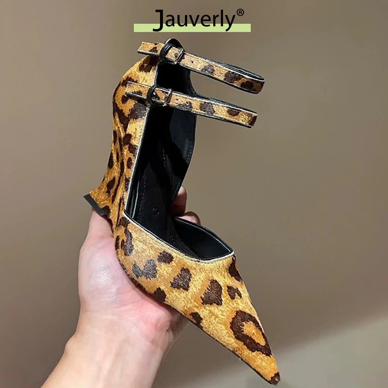 Sexy Leopard Print Women High Heels Simple Fashion High-end Women's Shoes Ins Blogger recommend Women's Party Wedding Shoes