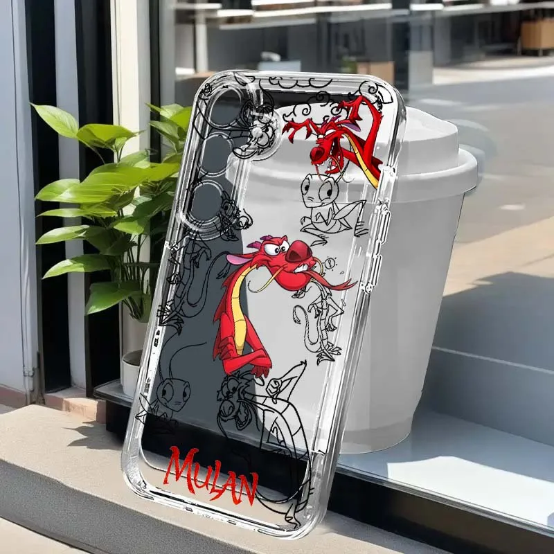 

Disney Mulan Dragon Cool For Samsung A73 A72 A71 A55 A54 A53 A52 A51 A36 A25 A15 A14 A05s 5G Transparent Phone Case