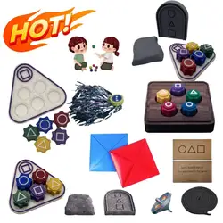 Korean Traditional Play Game Fun Gonggi Jack Stone Pebbles Set Hand Eye Coordination Training Toy Gong gi Set Party Board Game