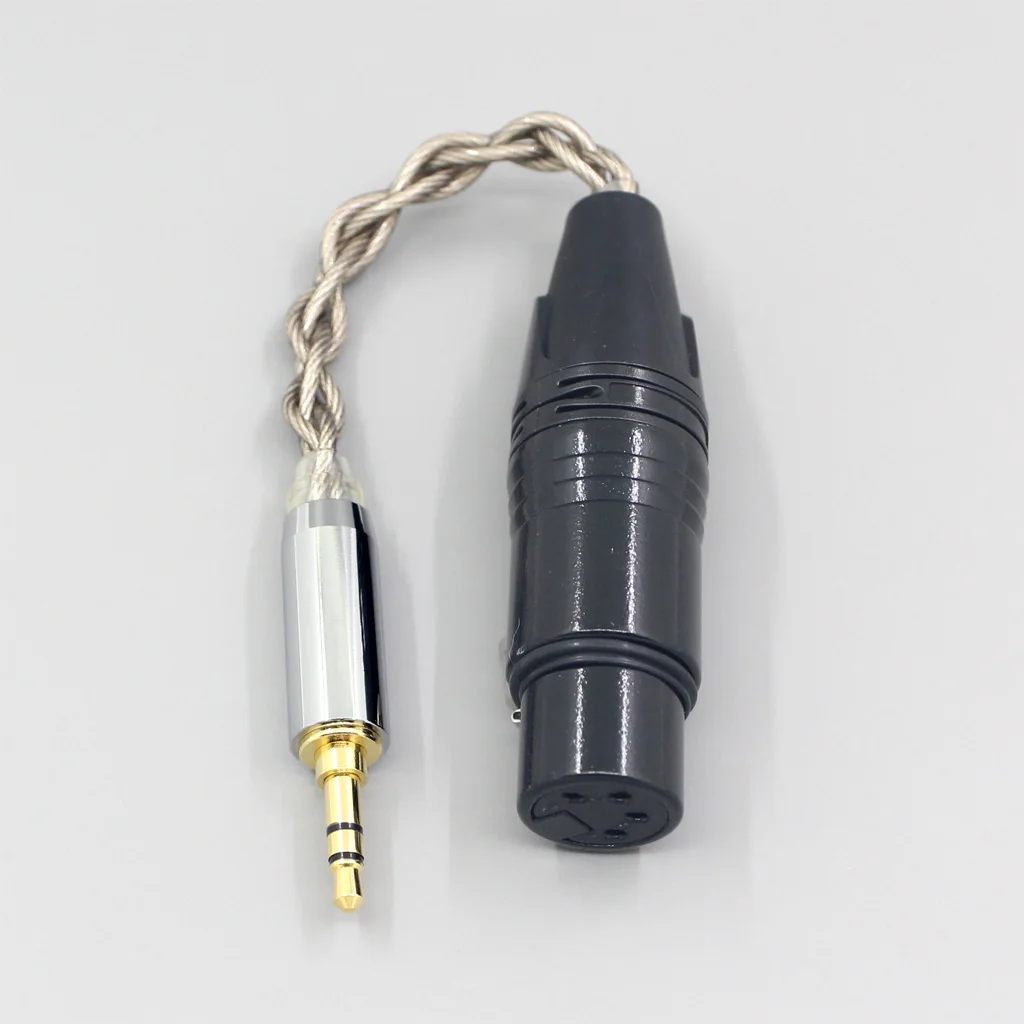 99% Reines Silber + Graphen-Silber-Plattierung Abschirmung Kopfhörerkabel für 3,5mm 2,5mm 4,4mm 6,5mm zu XLR 4-polig Buchse IFI DAC LN007968 – Detail 4