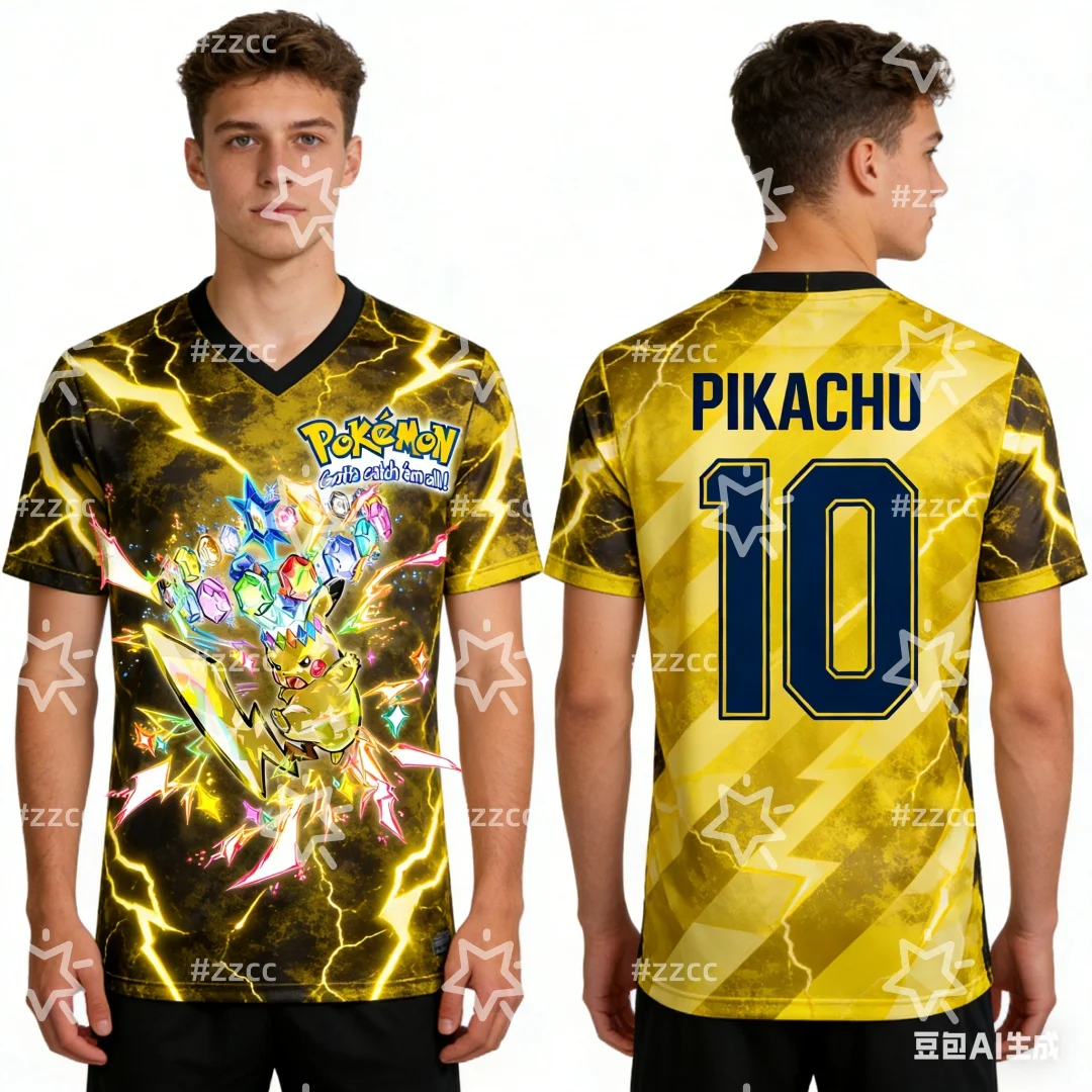 pokemon-pikachu-grafico-camisa-de-futebol-impressao-3d-outono-esportes-seco-rapidamente-camiseta-masculina-roupas-infantis-t-y2k-mulher