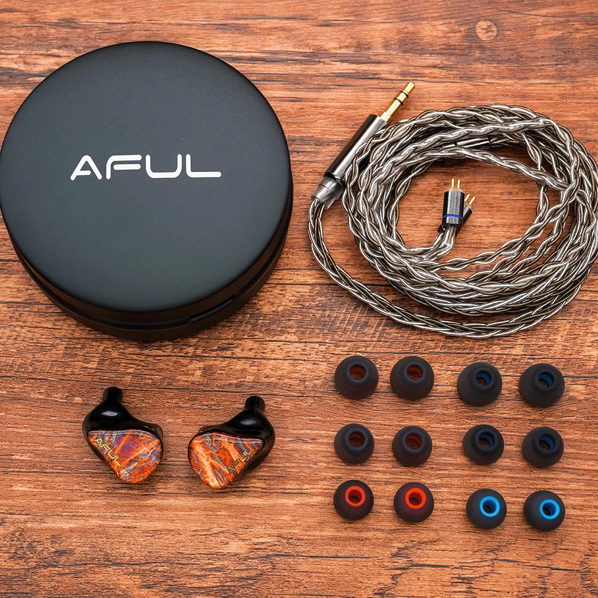 Imagem -06 - Aful-performer 1dd Mais 4ba em Monitores Auriculares Shell Impresso 3d Driver Híbrido Destacável 078 mm Fone de Ouvido de Pinos 35 mm 44 mm Iem