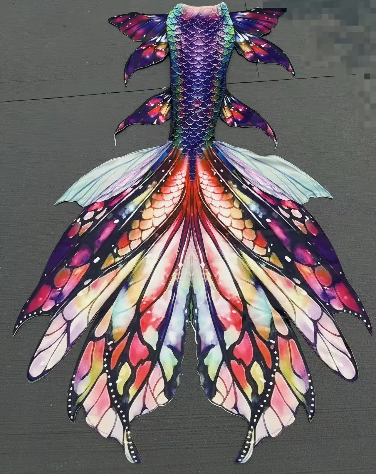 

High Definition Exquisite Printed Mermaid Tail Aquarium Mermaid Performance Swimsuit Customized Butterfly Elf Swimsuit