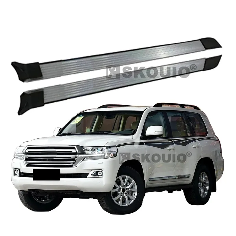 

Factory Hot Selling New SKOUIO-5 OEM Fixed Pedals Running Board For Land Cruiser LC200 2016-2022 Car Aluminum Alloy Step Side F