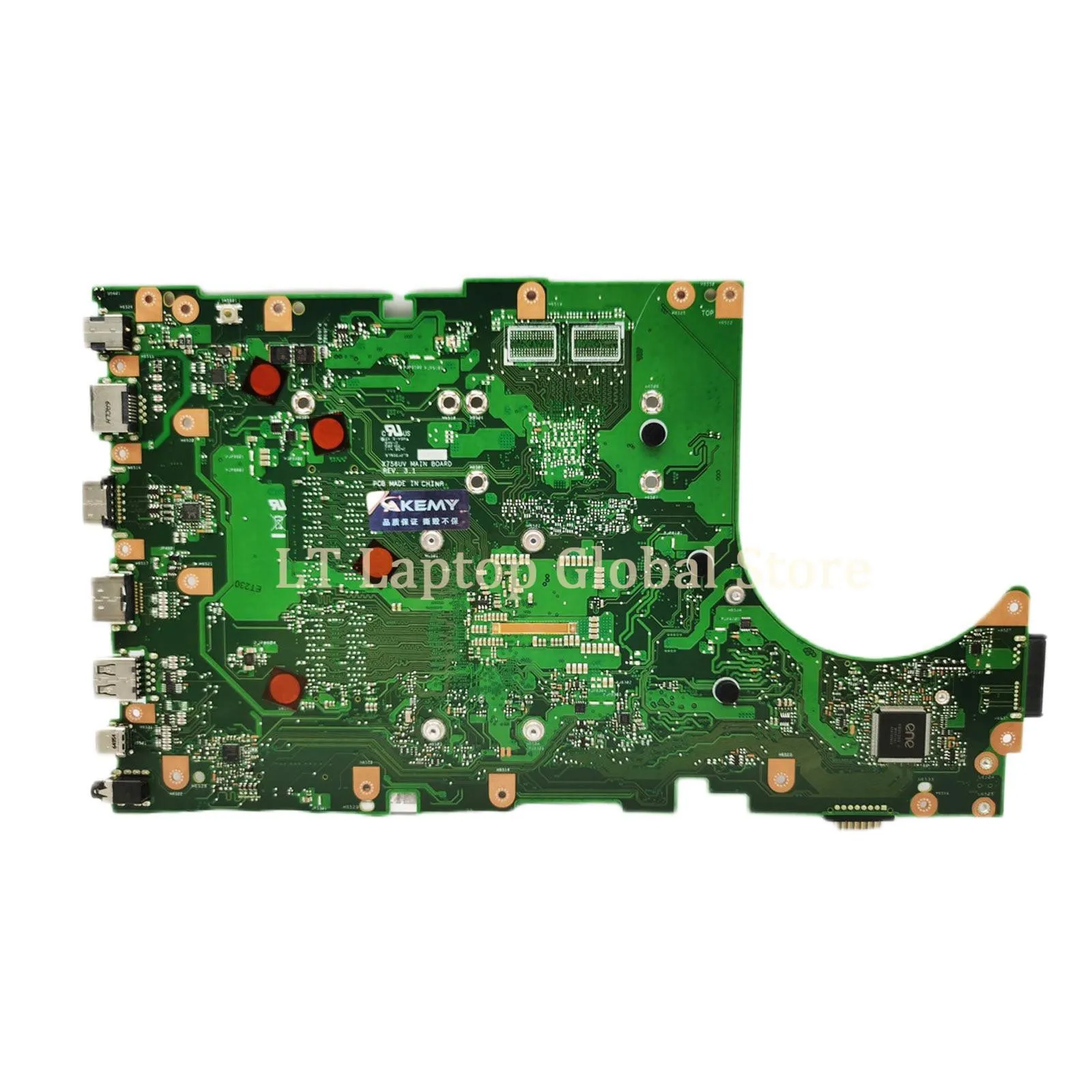 Motherboard Laptop UNTUK ASUS X756UV x756uu X756UA mainx756ux X756UQ X756UR X756UAK X756U A756U Mainboard I3 I5 I7 UMA/V2G