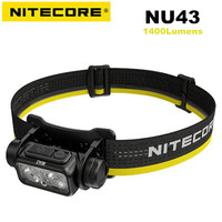 NITECORE NU43 Rechargeable Headlamp White & Red Light Lantern Outdoor Camping Headlight Flashlight Built-in 3400mAh Battery