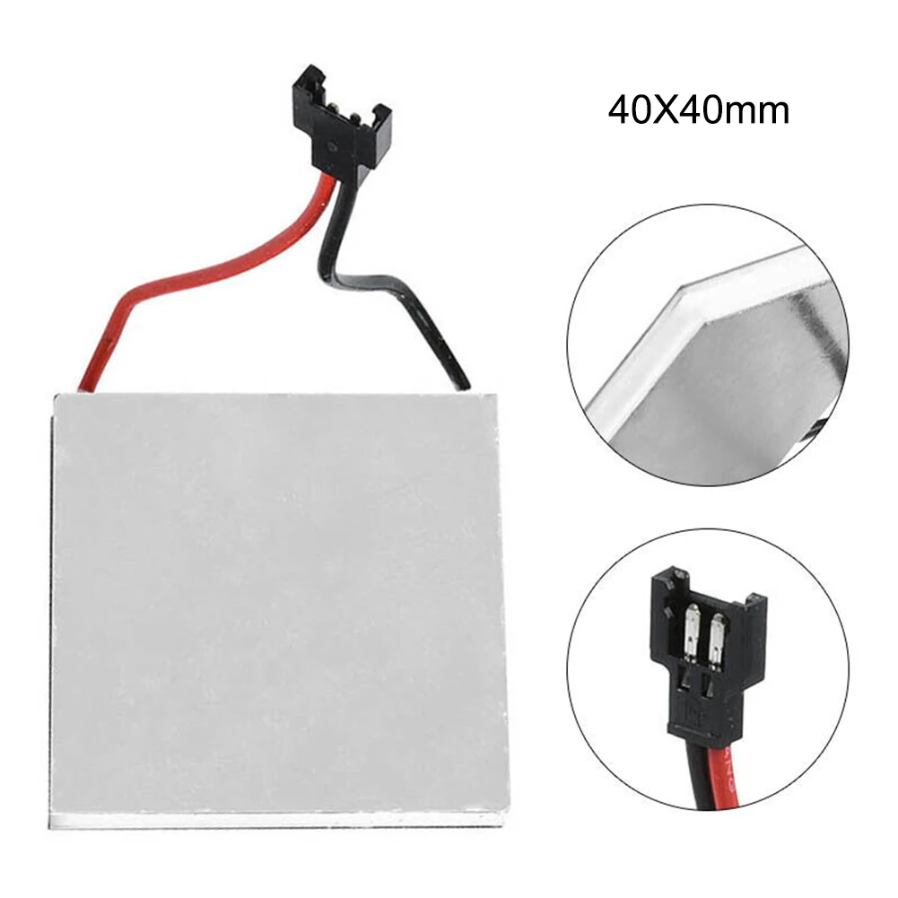 

Fireplace Fan Motor Generator Sheet Universal Type 40x40mm Semiconductor Stove Burner Heater Repair Replacement Accessories