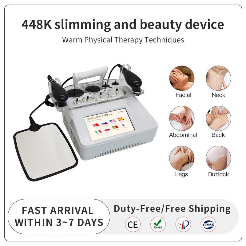 Latest 448K INDIBA Physical Technology High-frequency Shaping Massage Device Deep 12CM Warmth Lose Weight and Relax Microcurrent Relieves Soreness