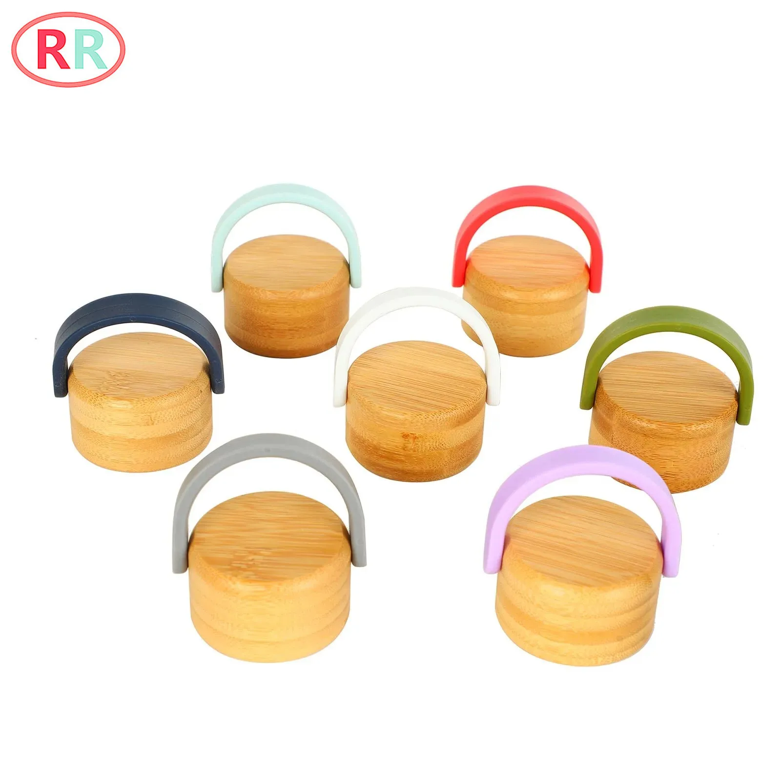 

Glass Water Cup Lid Creative Conventional Caliber Household Lid Circular Water Cup Lid with Handle for Storage