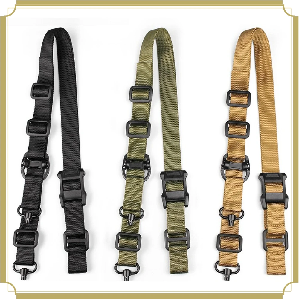 

2026 New QD Buckle Single Point Double Point Rope Multi-functional Outdoor Double Point Crossbody Strap New