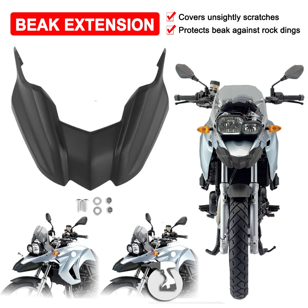 

Motorcycle Fairing Cowl Front Fender Beak Extension Wheel Extender Cover For BMW F650GS 2008-2013 F800GS F 800 GS F800 2008-2012