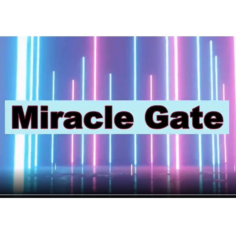 Miracle Gate Card Magic Tricks Illusions Gimmick Poker Magic Props Magician Frame To Complete Card Street Bar Easy To Do Fun