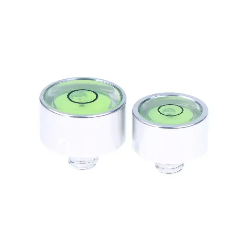Bulle de niveau Bull's Eye, petite perle à bulle Bullseye avec vis M6 1/4 pouces, outil de nivellement avec clou 1 pièces