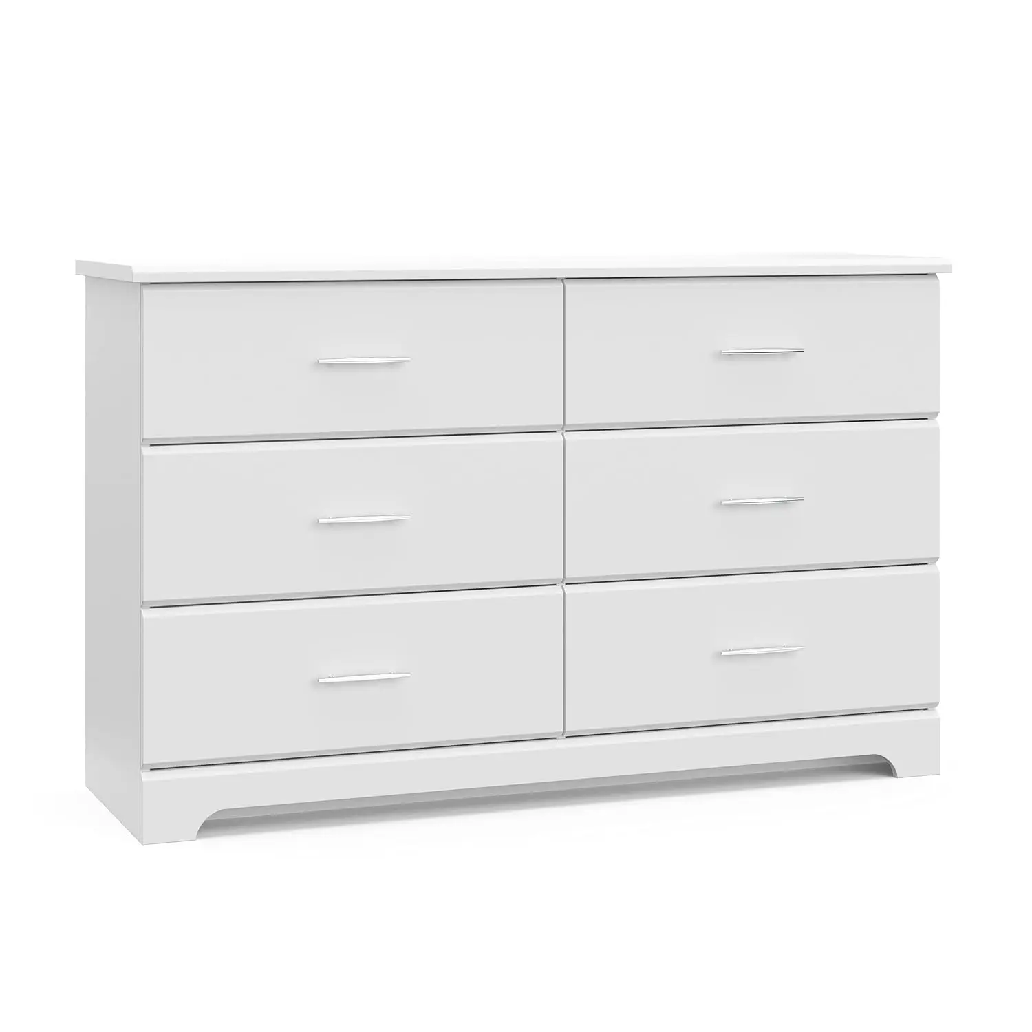 Brookside 6 Drawer Double Dresser (White) – GREENGUARD Gold Certified, Dresser For Nursery, Kids, Chest Of Drawers