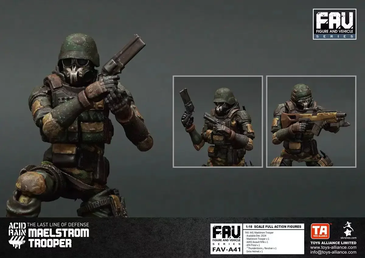 【MT】Acid Rain War FAV-A41 Maelstrom Trooper FAV-A42 MarineFlea DF3m 1/18 Action Figureรูปเครื่องประดับของขวัญ