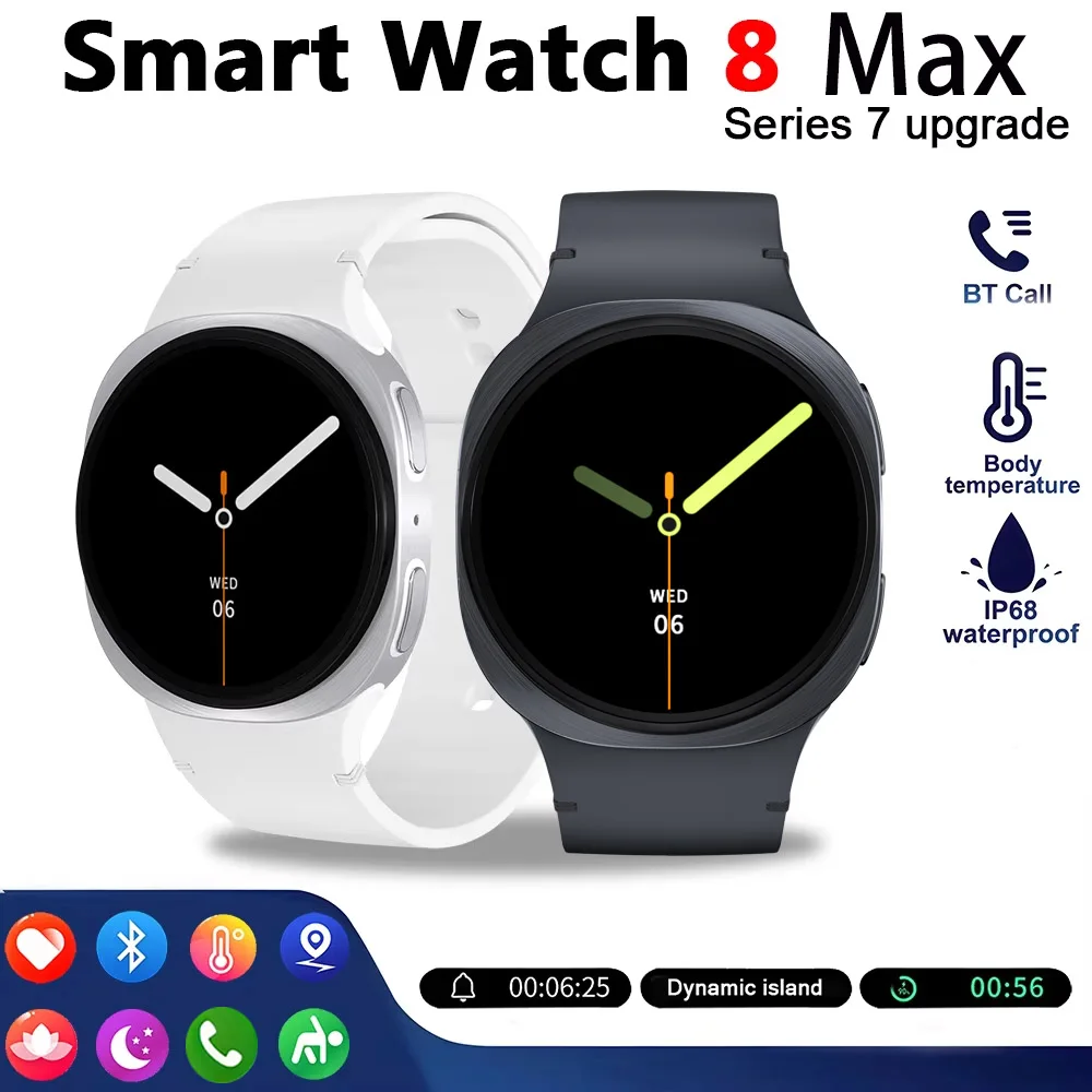 

2026 New classic 8 Women SmartWatch GPS Track Sport Heart Rate Bluetooth Call IP68 Waterproof Men Smart watch For Android IOS