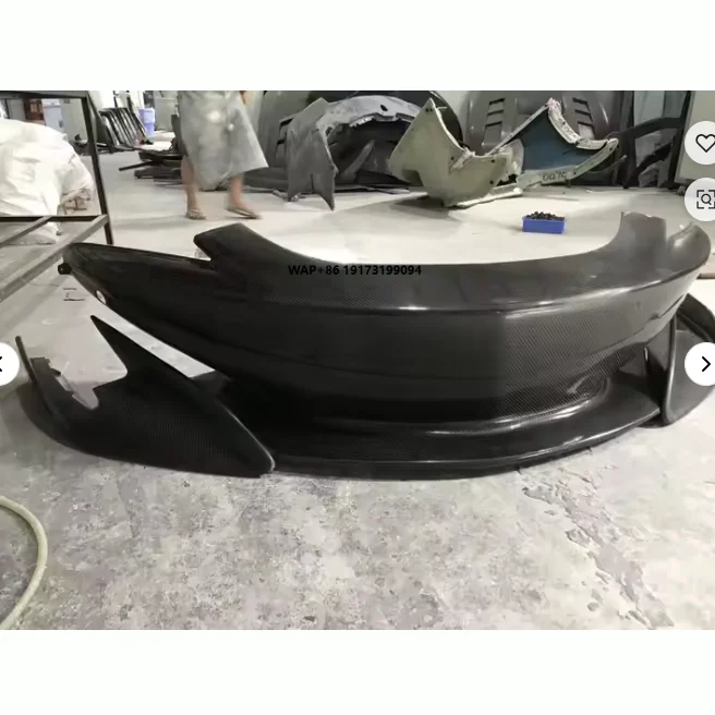 600LT Style Dry Carbon Body Kit Front Lip Bumper Diffuser Spoiler Splitter for 540c 570s Front Lip