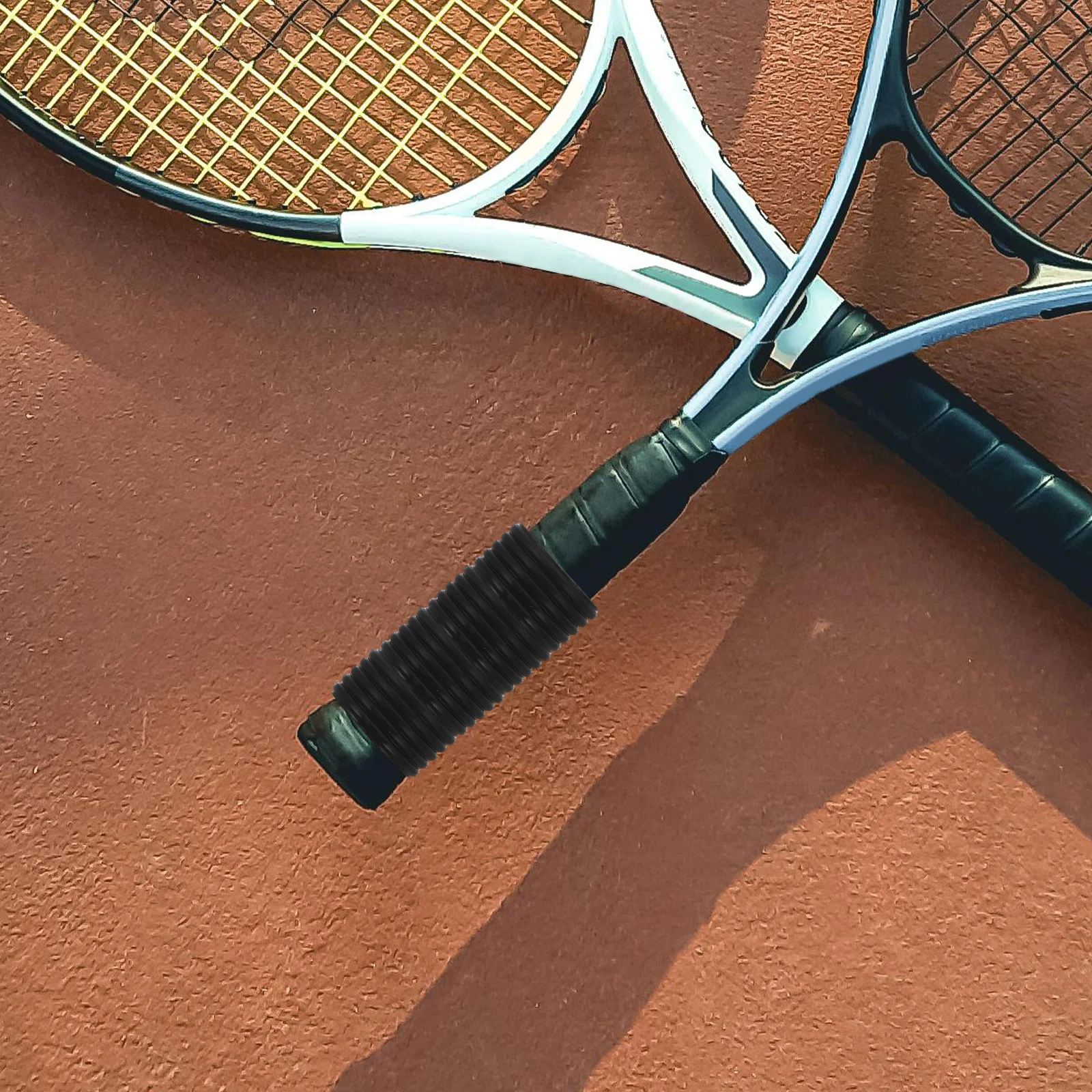 

8Pcs Racket Grip Stabilizer Bands Soft Silicone Anti-Slip Vibration Dampener Universal Fit for Tennis Racquetball Baseball