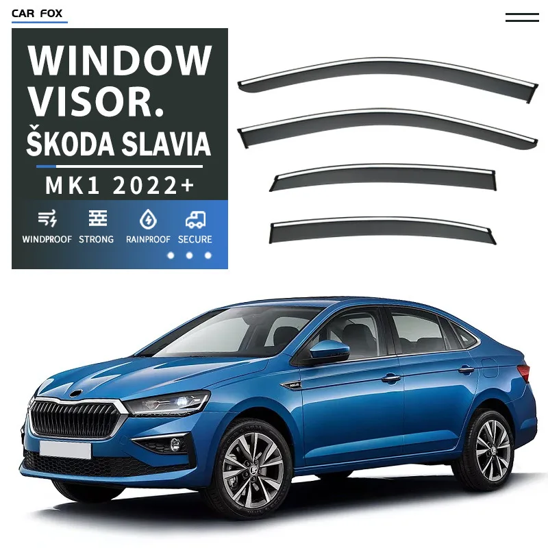 visiere-de-fenetre-de-voiture-pour-skoda-slavia-2022-abri-d'auvent-pare-brise-fenetre-laterale-pare-soleil-de-pluie-accessoires-automobiles-style-de-voiture