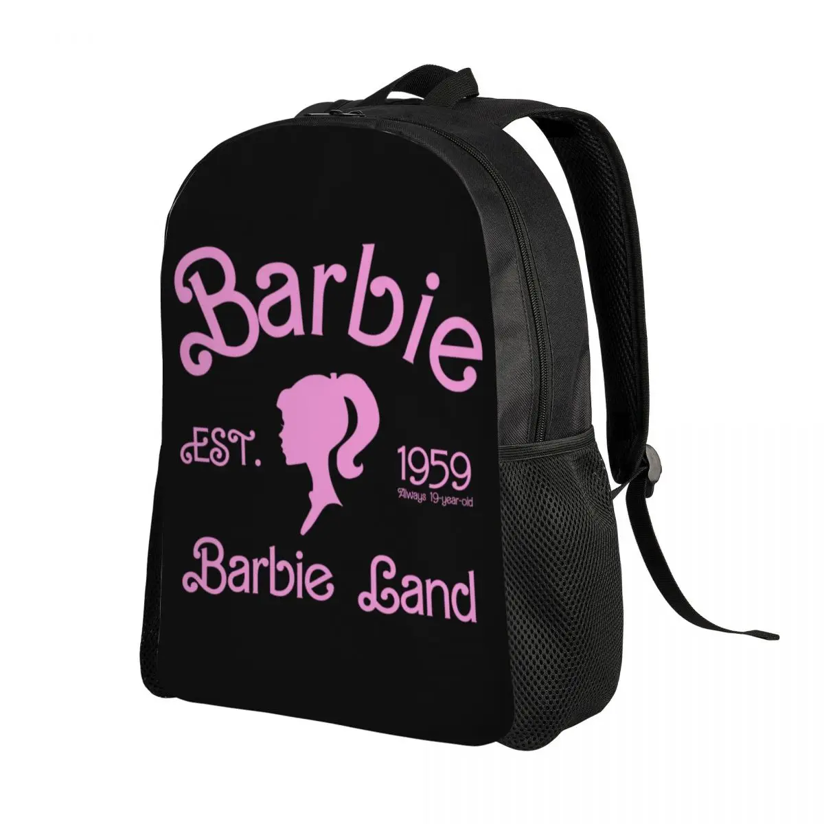 Custom Barbie EST. 59 Backpack for Men Women Waterproof School College Bag Print Bookbags