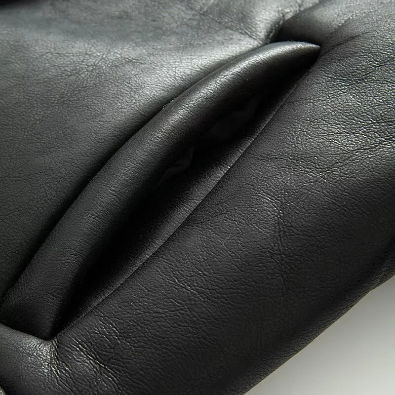 2025 outono nova moda casual feminina temperamento simples estilo quente lapela cinto de pele integrado casaco longo quente