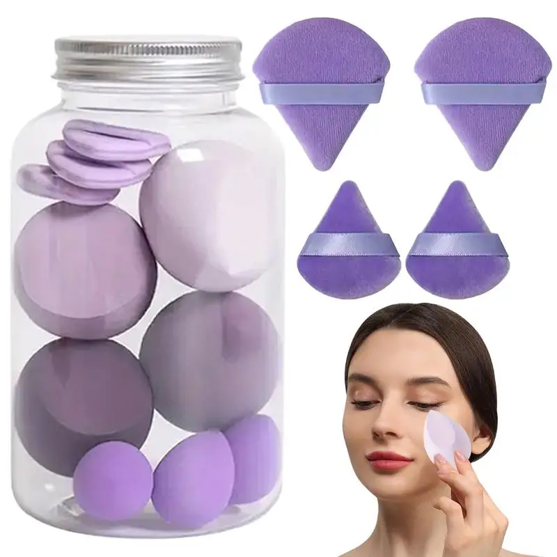 Mini Make-Up Sponzen Bladerdeeg Droge En Natte Combinatie Poeder Spons Puff Water Druppel Make-Up Spons Gereedschap Schoonheidsverzorging Accessoires