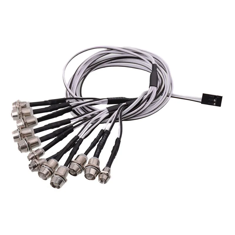 

RC LED Light Kits for 1/18 1/12 1/10 1/8 1/5 Trxs HSP SCX10 D90 HPI Redcat