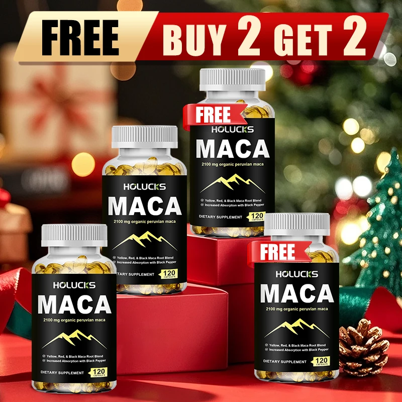

Buy 2 Get 2 Free! Organic MACA Root Capsules, Support Hormone Balance, Fertility & Mood, Stress Relief, Men & Women,Vegan