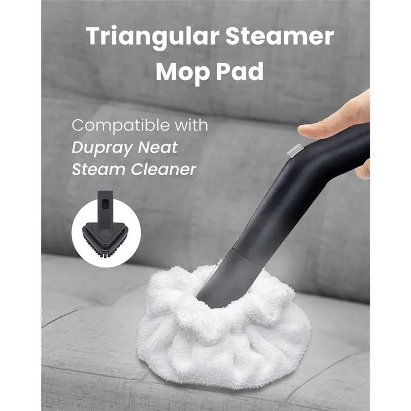 B15C Small Bonnets(Triangle) And Steam Mop Pads- Reusable Accessories For Dupray Neat Steam Cleaner