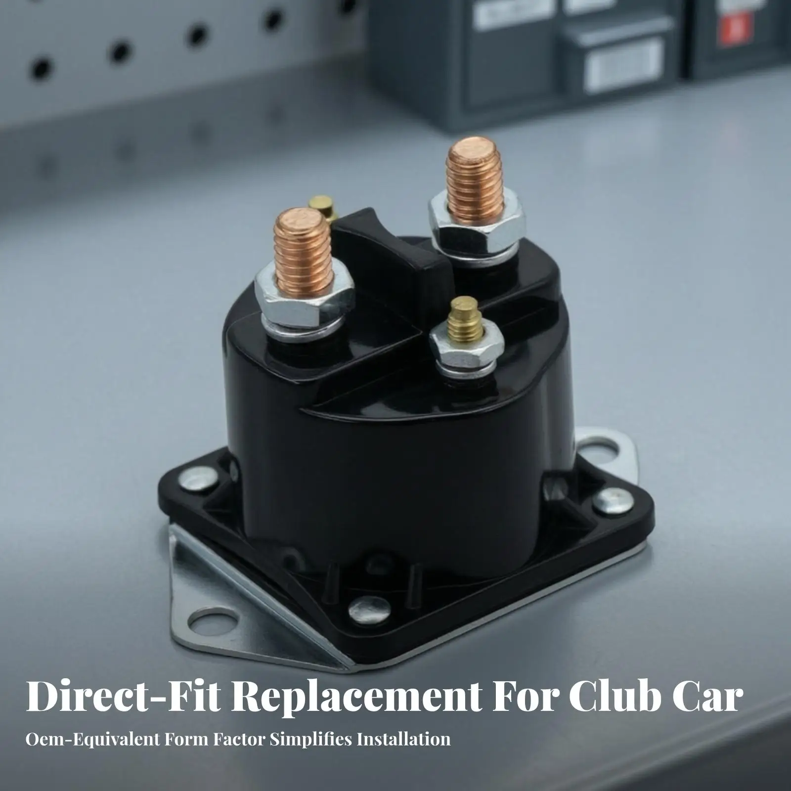 High Current 12V Contactor Relay for Club Car Golf Cart Solenoid Switch Assembly