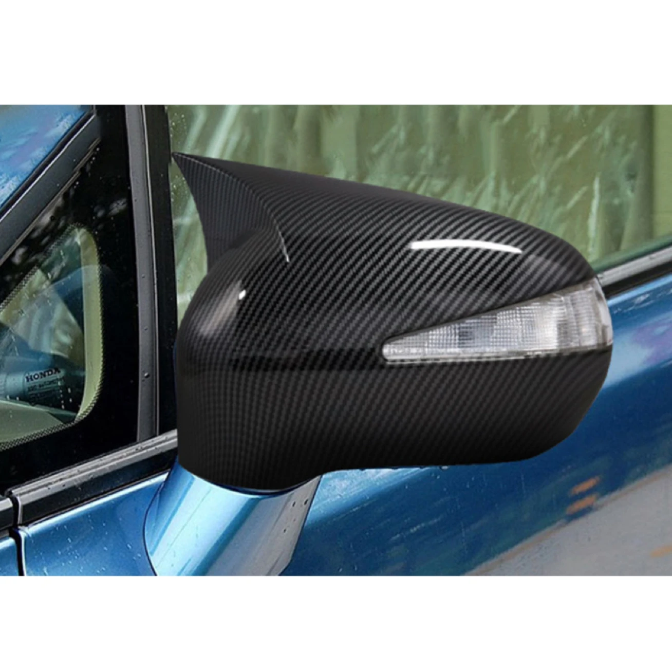 Car Rearview Mirror Cover For Honda Civic 8th 2005 2006 2007 2008 2009 2010 2011 Carbon Fiber Side Door Shell Decoration Trim