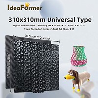 310x310mm Double Sided PEO PET Spring Steel Sheet Magnetic Build Plate Heated Bed for Artillery SW X1/X2/CR-10(S)/ Tevo Tornado