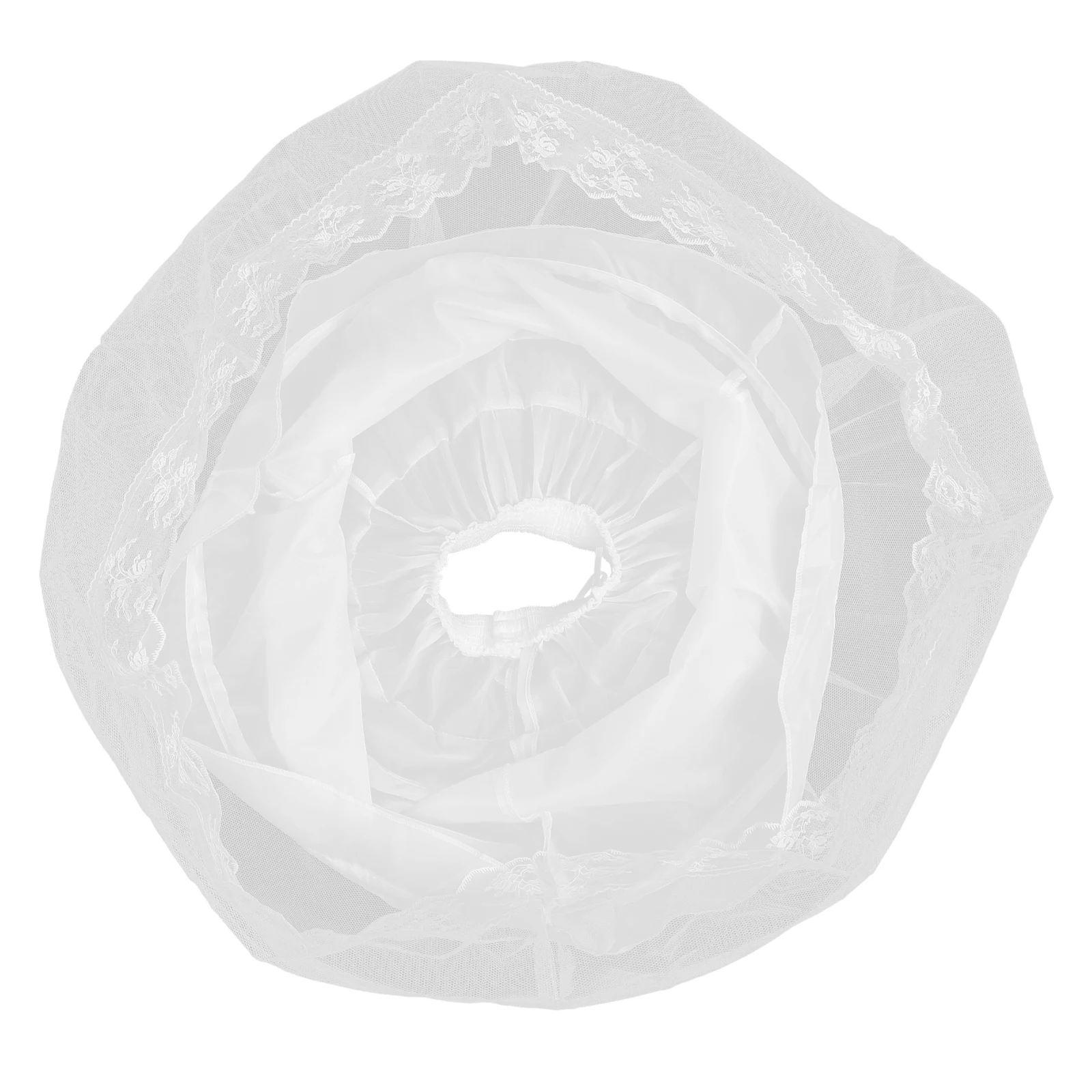 

Petticoat Skirt Lining White Kids Wedding Dress Polyester Mesh Elastic Comfort No Deformation Cosplay Dance Party Favors