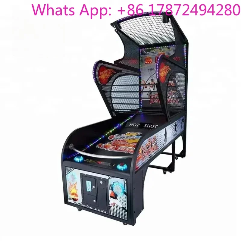 Basketball Shooting Arcade Machine Indoor Electronic Game for Home & Commercial