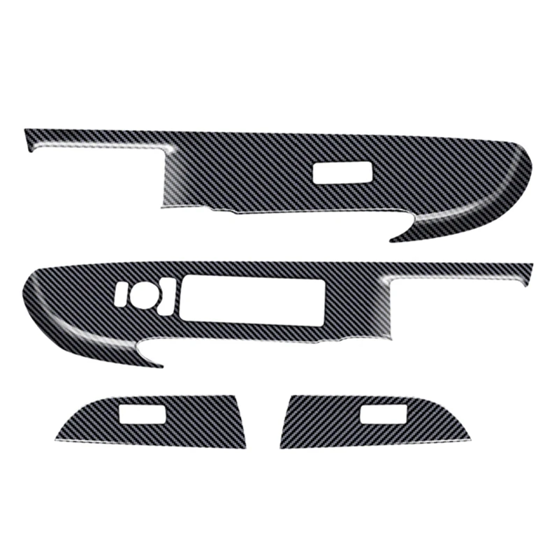 

Car Carbon Fiber Door Handle Window Lift Switch Panel Cover Trim Decorator Accessories For Toyota Raize