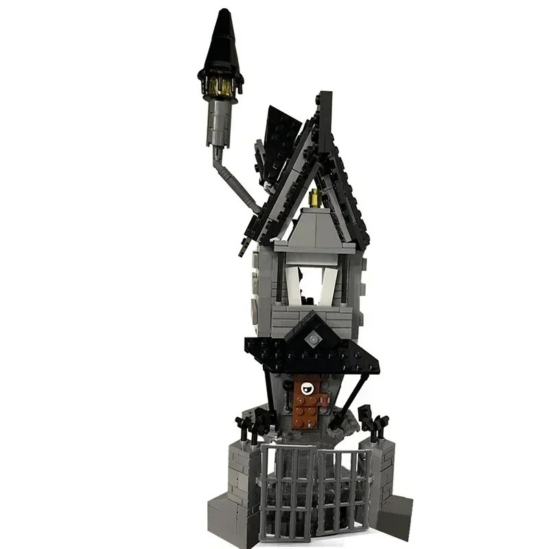 Gobricks MOC Jack Skellington's House Modell Nacht des Horrors Bausteine Set Das Haus Architektur Weihnachten Stadt Ziegel Kinderspielzeug