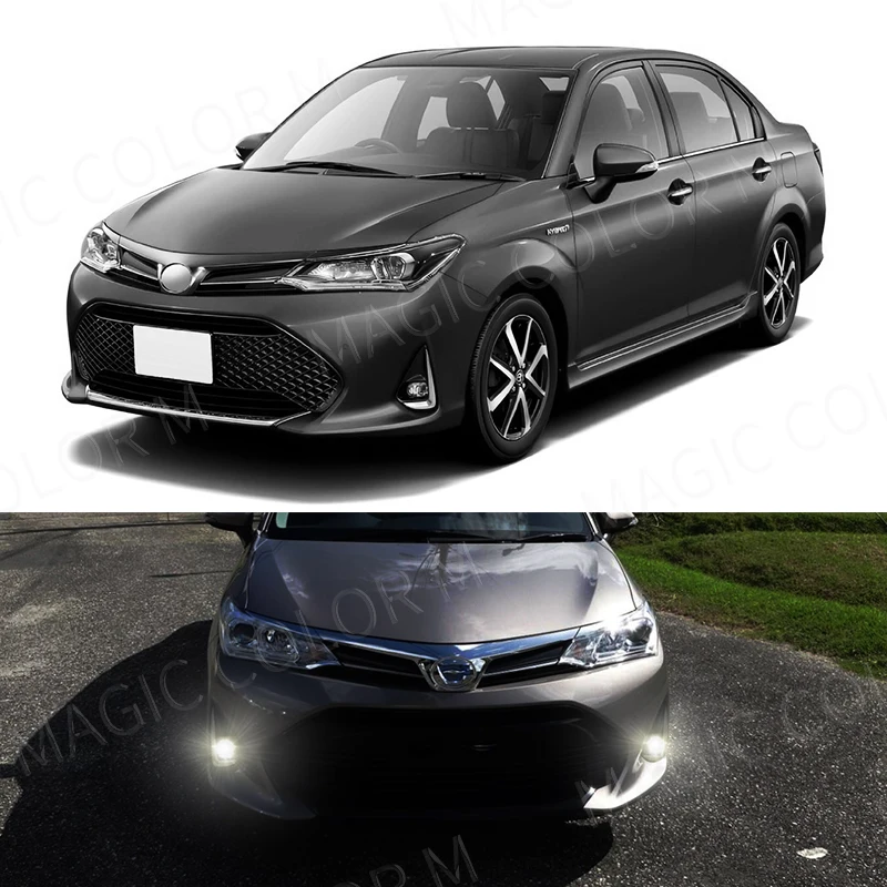 ไฟ Led หมอกสำหรับ Toyota Corolla Axio 2018 2019 2020 2021ชุดโคมไฟหมอกย่างไฟหน้าสายปุ่ม Chrome ครอบคลุม