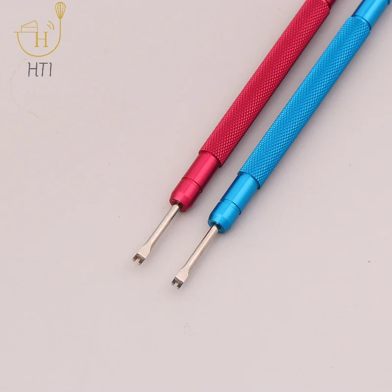 Outil de réparation de montre en acier allié, accessoires pour horloger, dissolvant de mains de montre, outil de levage manuel pour enlever l'aiguille, 2 pièces