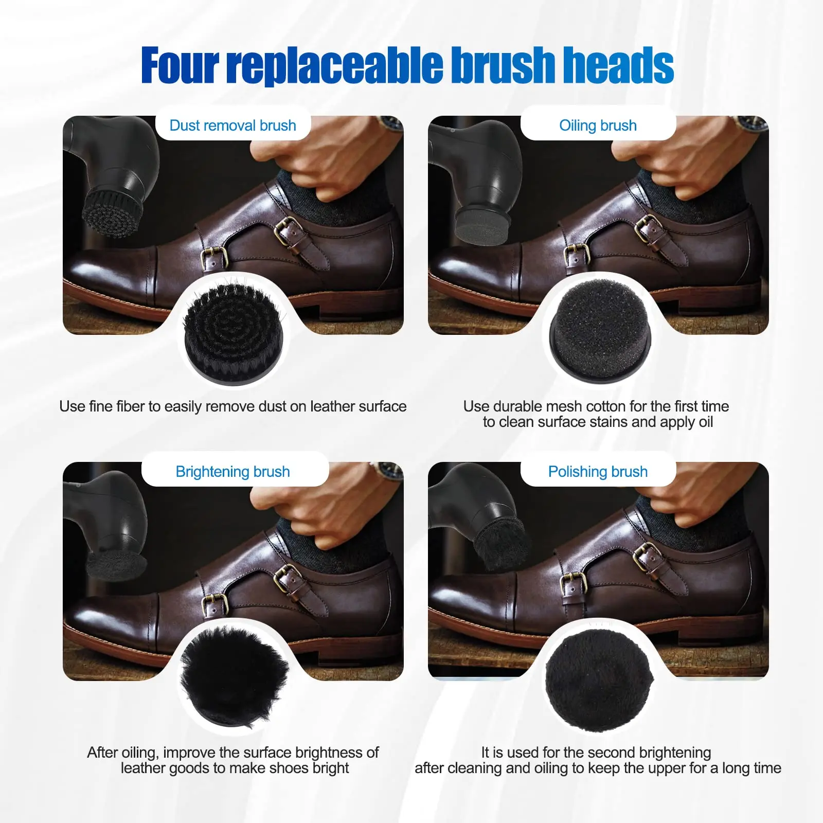 Electric Shoe Cleaner Brush Set,Shoe Polisher,Dust Cleaner Portable Leather Cleaner for Leather Shoes Sneaker for Bags, Sofa