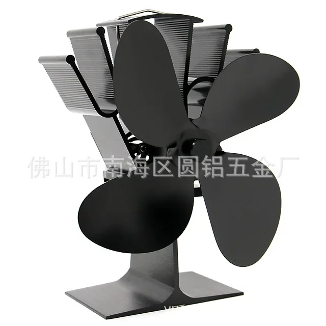 Superior Winter Thermal Power 4-leaf Fan Fireplaces Stove Fan High Efficient Silents Fireplaces Fan for Wood Burning Stove Porta